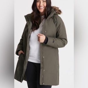North Face Arctic Down Parka Olive Green